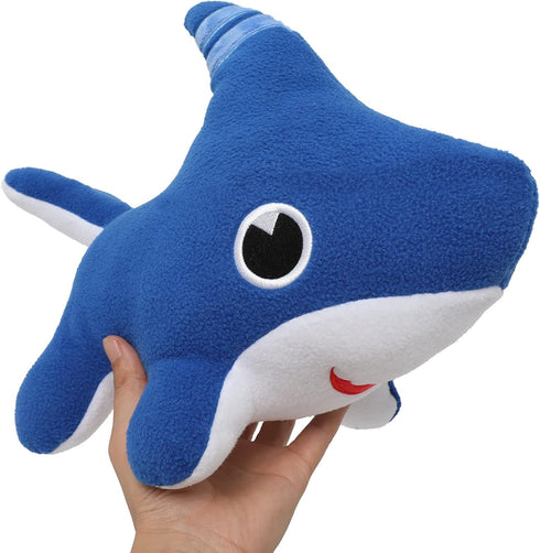 Tezituor Baby Shark Dog Plush Toy, 15'' Shark Puppy Stuffed Animal, Shark Dog Toy