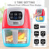 Playset 2+ Toy Air Fryer for Kids, Kids Play Kitchen Accessories, Chefs Pretend Kitchen Appliance Toys Oven w/Light