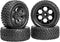 RC Station 12mm Hex RC Wheels and Tires for Hyper Go H16BM H14BM, 1/14 1/16 with Foam Inserts