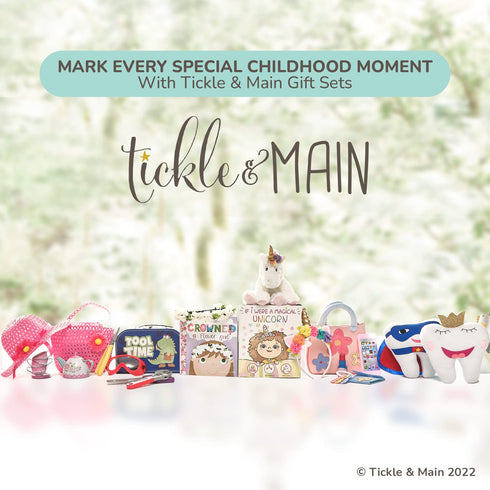 Tickle & Main Noah’s Ark 4-Piece Gift Set for Infants 0-12 Months, Includes Storybook and 3 Pairs of Animal Socks