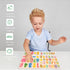 Wooden Alphabet Number Shape Learning Puzzles for Toddlers, 3 in 1 ABC Letter Puzzle Board Set for Ages 3-5 Educational