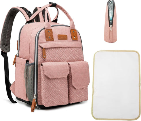 cutblajat Diaper Bag Backpack 25L Capacity with Changing Pad for Boys and Girls