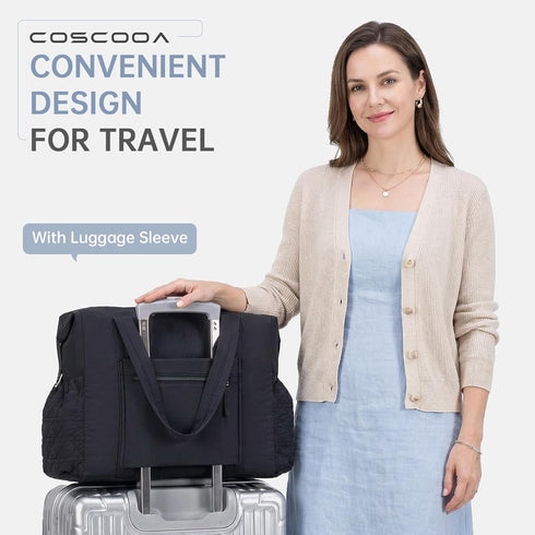 COSCOOA Diaper Bag Tote, Hospital Bag for Labor Delivery,Baby Diaper Bag Large Travel Diaper Tote Caddy for Mom Bag