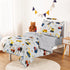 Set 4 Set Wake In Cloud - Toddler Bedding for Boys, Construction Car Excavator Truck, Pieces Soft Crib Bed Including