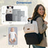 mommore Backpack, Backpack Diaper Bag Multi-pocket Large Diaper Bag Travel for Mom Dad, Quick Access Baby Bag