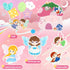 Hiber Sea 22 1 1-3, 1 1 2 in Busy Book for Toddlers Sprite Montessori Toys for Year Old with Fishing Game, Soft Sensory