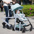 White 5 Point Harness Seat Belt for Strollers, Adjustable Safety Harness Strap for High Chairs and Pushchairs