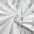 CSFOTO Baby Milestone Blanket 60''x40'', Eucalyptus Leaves Newborn Photography Props Blanket for Boy & Girl