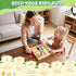 3+ MoKo Montessori Busy Board Toys for Years Old Wooden Sensory Toys Board with LED Light Up Switch, Locks, Zippers