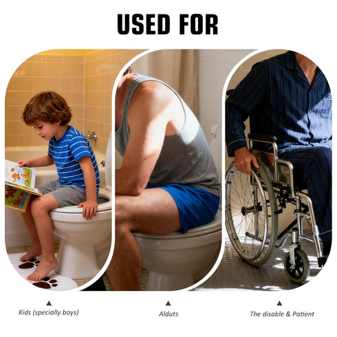 Doytn (1, 11.4x6.3inch) Toilet Pee Splash Guard Urine Deflector Blocks Leaks Center Strap with Built-in O-Ring |