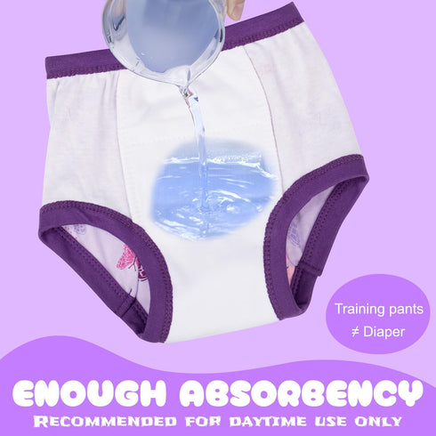 Soft Cotton Toddler Training Pants - Absorbent Underwear for Boys & Girls