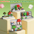 35PCS 4-8, Mini Magnetic Blocks Farm Animals Travel Toys, Portable STEM Magnetic Building Cubes with Metal Storage Box