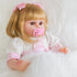 16 Inch Set 3+ ENADOLL Realistic Reborn Baby Doll, Lifelike Newborn Baby Dolls Girl with Blond Hair Silicone Vinyl