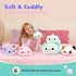 9") Onsoyours Original Rainbow Cat Plush Kitty Plushies Toy Blue Cat Kitten Stuffed Animal Soft Pillow Kawaii Plushie