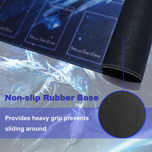 2 60x60cm/23.6x23.6inch Card Rubber Mat - Player, Square playmat for Gamer
