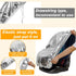 2 BBTO Pcs Car Seat Sun Shade Covers Baby Car Seat Coolers Protector Reflective Carseat Sunshade Infant Shield Heat UV