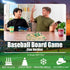 JstFrU Game,20mm 10 Baseball Board Game,Wooden Baseball Thick Wooden Board with Pieces & Dice,Markers,Great for Family