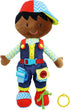 June Garden 15.5" Dressy Friends Isaiah, Educational Stuffed Plush Doll for Kids and Toddlers 2 Years+