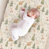 KuphiL10C Girls-16x32 Cute Bear Hedgehog Raccoon Leaves Trees Pattern Baby Changing Pad Cover, Unisex Forest Animals