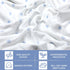 Hahafelt 30''x40'', Cozy Polka Dot Stripes Baby Blanket Fleece Baby Blankets for Boys, Blue Ultra Soft Fluffy Infant