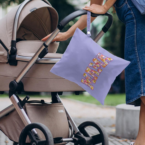 VBCVBGFH 4 Pack Gifts for New Mom, Mama New Mom Gifts Cute Wet Bag Waterproof Reusable Wet Dry Bag for Swimsuit Clothes