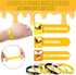 48 Pieces Cute Bee Keychain and Bee Rubber Bracelets, Silicone Wristband Party Favors for Birthday Supplies