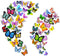 PARLAIM 104PCS 3D Butterfly Wall Decals - Removable Mural Stickers for Kids Nursery Bedroom Living Room Decor