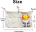 OldFarmBee 2 Cute Linen Baby Crib Hanging Storage Organizer, Pockets Nursery Playpen Cloth Bag with Strap, Minimalist