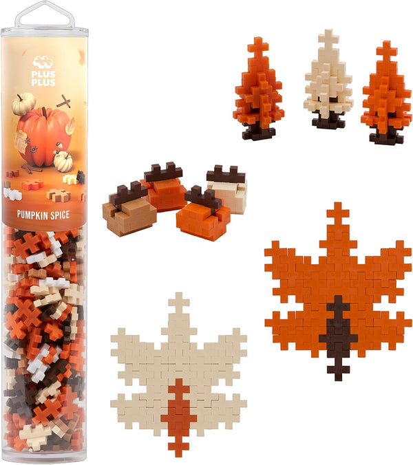 PLUS PLUS 240 Piece Pumpkin Spice Mix Tube - Mini Interlocking Building