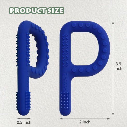 4 Pack, Flyaway Sensory Chew Toys for Kids Teething Tubes for Babies Toddlers, Soft Silicone Teether Toys, Chew Sticks