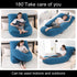 Jcickt Pillow,59 inch Pregnancy Pillow J-Shaped Full Body with Jersey Cover Easy to Remove and Wash, Support Pregnant
