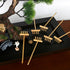 6PCS Zen Garden Mini Bamboon Rake - Tabletop Rock Sand Garden Tools Accessories Small Sandbox Kits Japanese Zen Gift