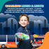 3-5 Playbees Light-Up Transparent Car with Remote Control, Toys for Autistic Kids Ages Sensory Activity for Kids