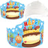 Fancy Land Birthday Crowns for Kids, Die-Cut Blue Crowns for Classroom Family Birthday Party Supplies (30)