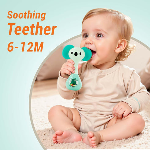 3-6-12 Tummy Set, 4 5 7 8 9 10 iPlay, iLearn Baby Shaker Rattle Toy, Babies Teething Sensory Toys Month, Infant