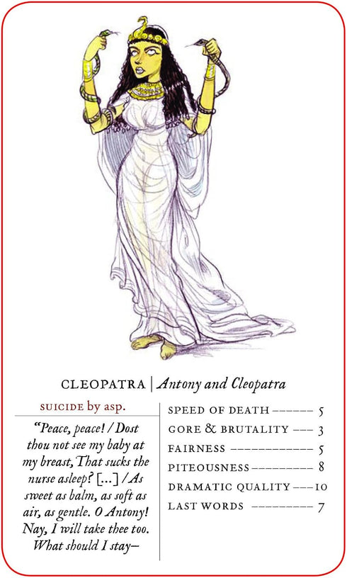 Great Shakespearean Deaths Card Game - Funny Gifts for English Professors