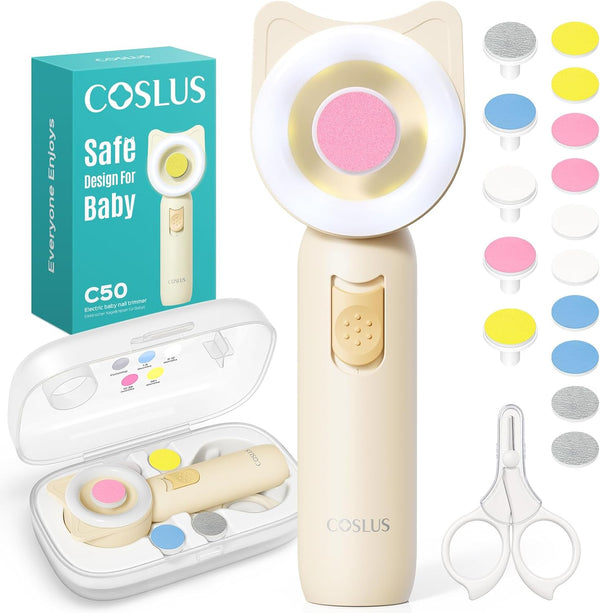 COSLUS C50 Baby Nail File, Baby Nail Trimmer Electric, Baby Nail Clipper