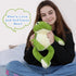17.7 Inch Muiteiur Plush Frog Stuffed Animal, Cute Frog Soft Toy with White Belly, Stuffed Frog Plush Toy Gift for Kids