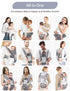 6 1 0-36 Baby Carrier with Hip Seat, in Baby Carrier Newborn to Toddler, Adjustable Infant Carrier with Hood, All