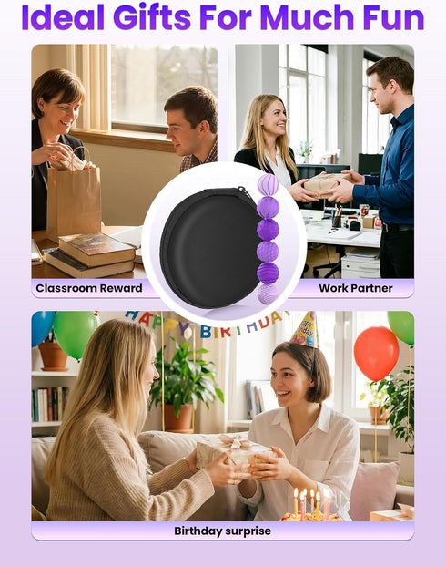 6PCS Silicone Magnetic Fidget Balls for Adults - Stress Relief Sensory Toys for Anxiety & ADHD, Quiet Office Desk Toys