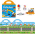 Reusable Sticker Book for Kids 2-4, 2 Sets Vehicle & Dinosaur Sticker Busy Book, Educational Learning Toys for Toddler