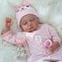 CHAREX 22" Lifelike Reborn Baby Girl Doll - Handmade Weighted Soft Body, Realistic for Kids Age 3+