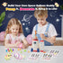 PINSHILE 3+ DIY Space Magic Balloon Craft Kit, Sticker Decorated Balloons Toy for Kids, Rocket Air Pump Fun