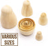 AEVVV Blank Russian Nesting Dolls Set - 5 pcs Unpainted Dolls for DIY Gift & Painting