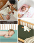 28" 52" (46C-10) Olive Green Baby Crib Sheets, Soft Muslin Baby Crib Sheets for Standard Crib Mattress, x Neutral