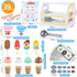 Peccvon Counter Playset 3 4 5 6 Mini Wooden Ice Cream Toys for Kids Pretend Play Kitchen Food Toys, Shop for Toddlers