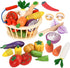 Wooden Vegetable Toys for Children,Pretend Play Food Set for Kid, Magnetic Cutting