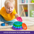 Silicone Stacking Rings Baby Toy | Soft Silicone Teething Toys | Interactive Stacking Rings for Babies Boy, Girl,