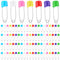 Yolev 100 Pcs Diaper Pins Baby Safety Pins Plastic Head Baby Diaper Pins