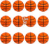 Mini Basketball Stress Balls 12 Pcs Pack - 2.5” Inch Mini Basketballs for Kids, Party Favors